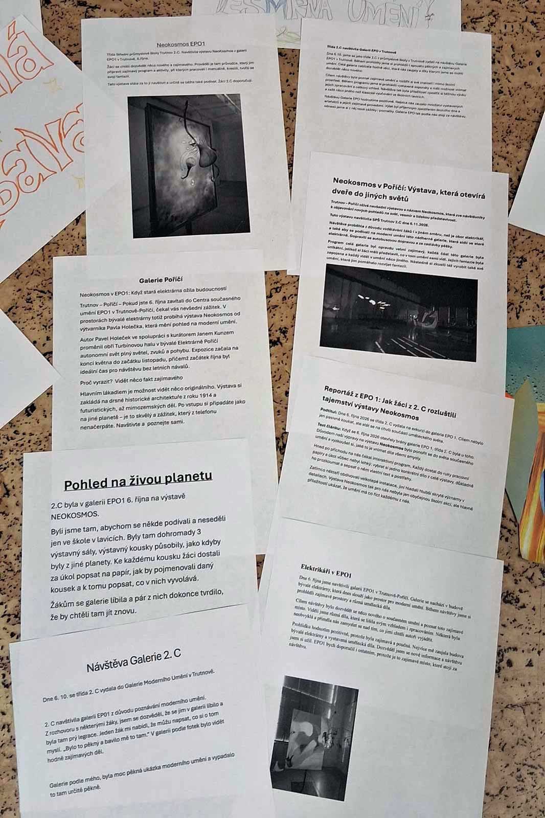 Galerie EPO1, konkrétně výstava Neokosmos Pavla Holečka u učňů boduje!-5