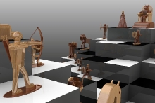 Soutěž v modelování šachů ve 3D