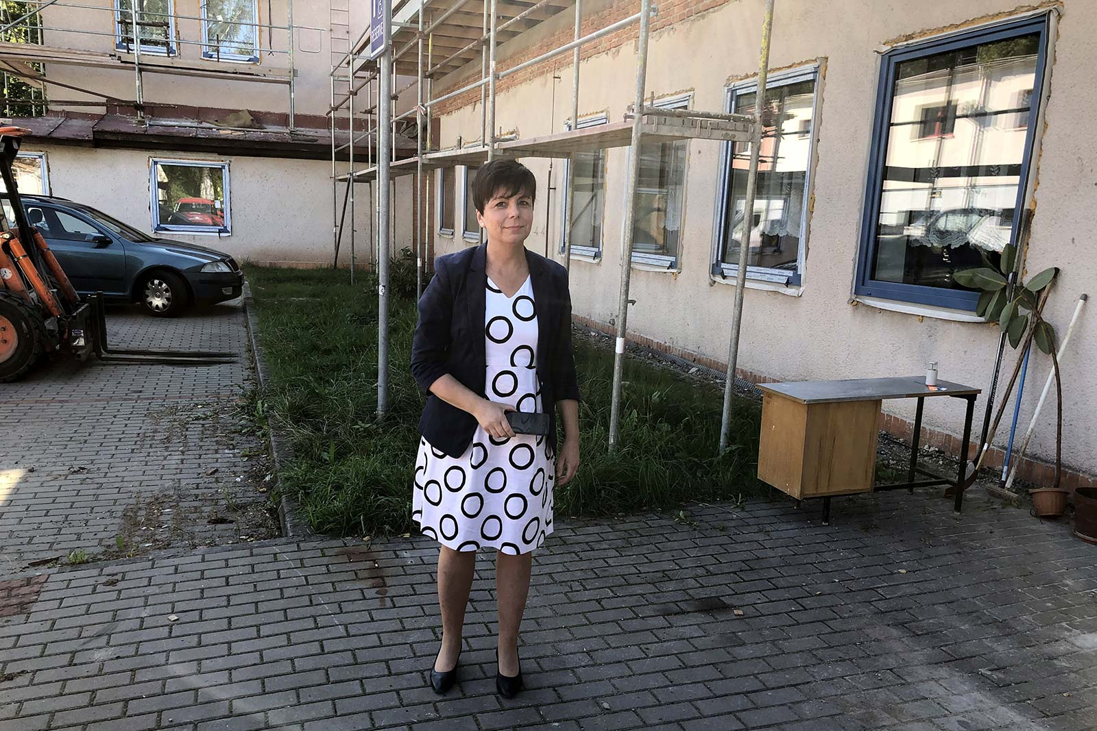 Kontrolní den stavby - návštěva náměstkyně hejtmana Královéhradeckého kraje Mgr. Martiny Berdychové