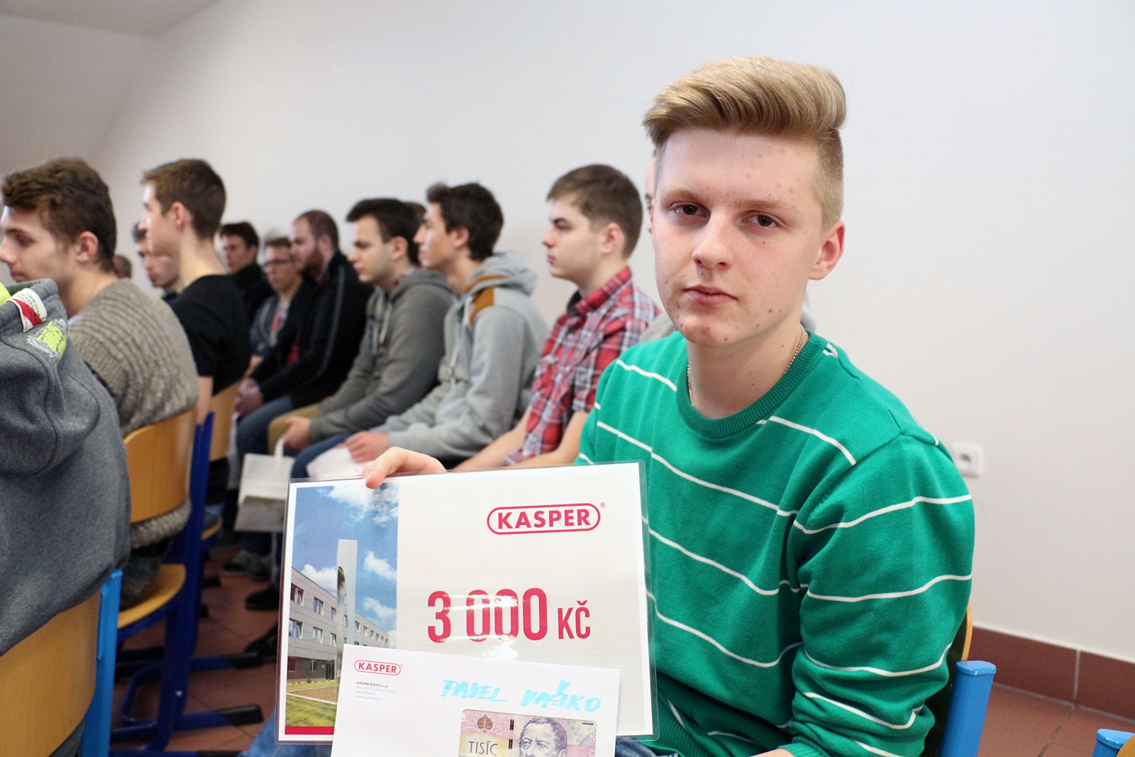 Společnost KASPER KOVO s.r.o. ocenila žáky oboru nástrojař