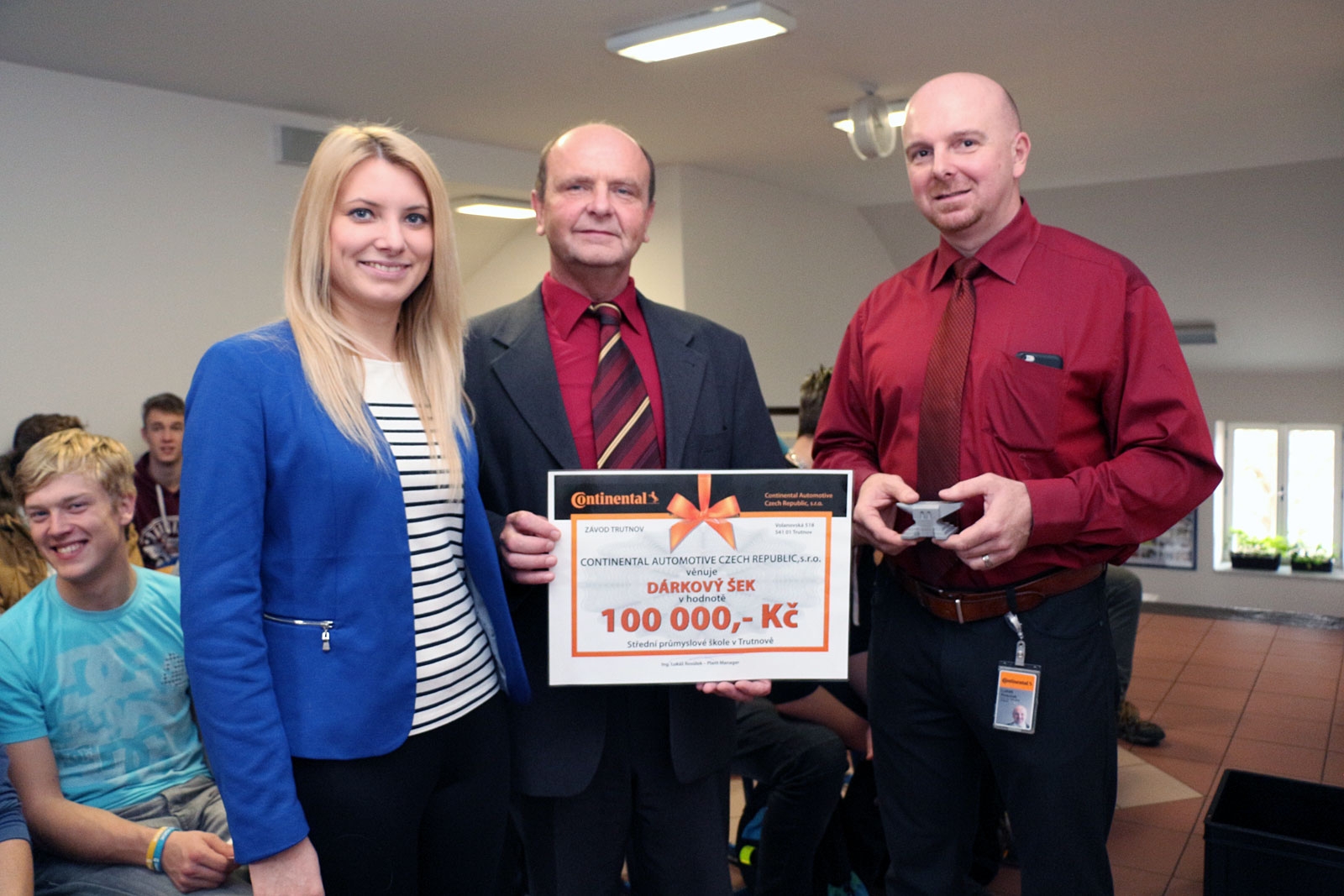 100.000 Kč od společnosti Continental