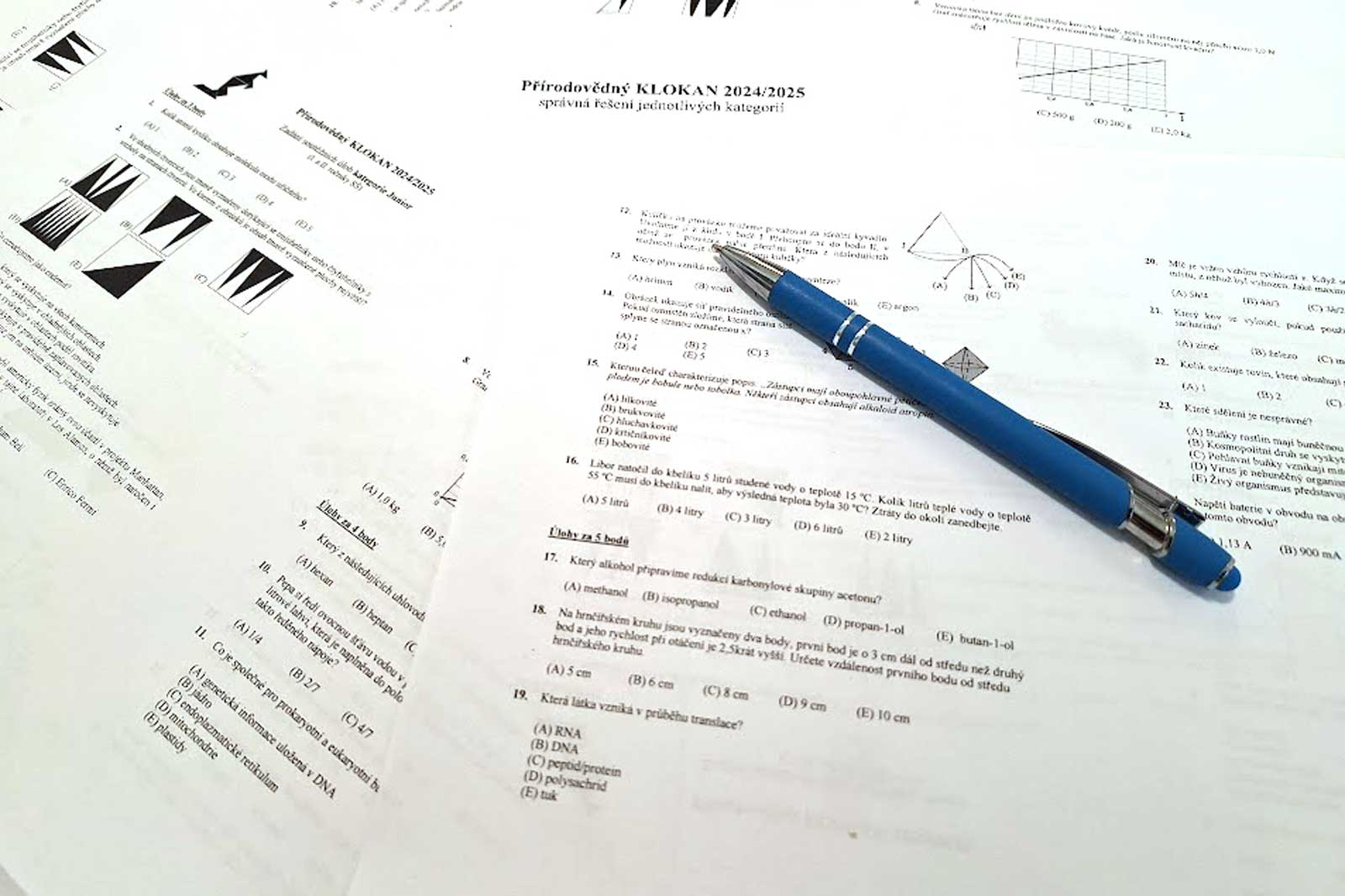 Přírodovědný klokan 2024 - školní kolo