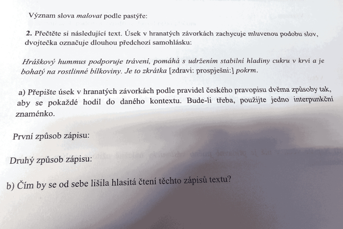 Hráškový hummus i český jazyk podporují trávení… tedy myšlenkové!