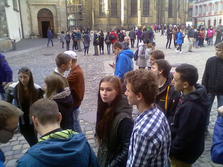 Studenti SPŠ Trutnov v Praze
